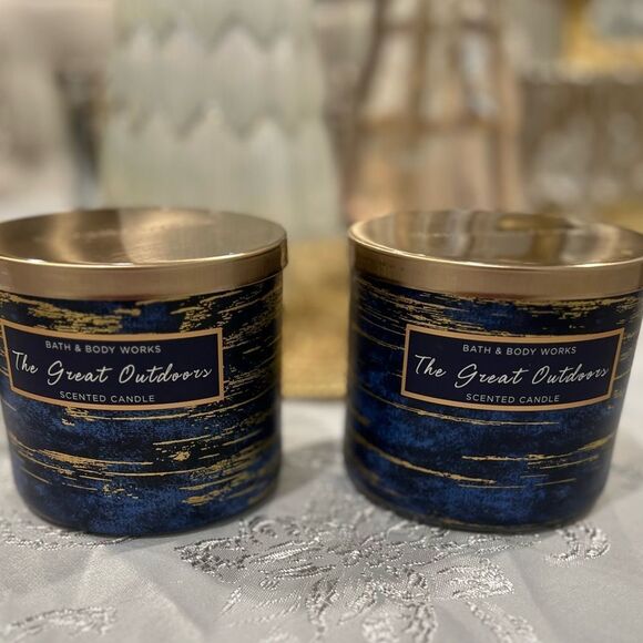 Bath & Body Works 2 The Great Outdoors 14.5 oz Candles Rare - Picture 1 of 6